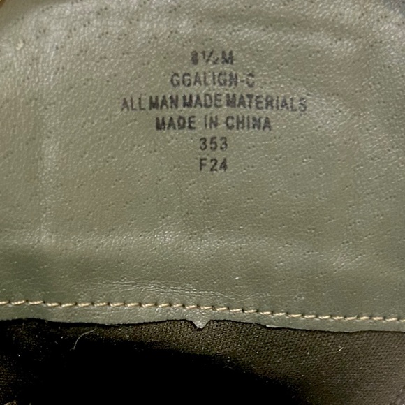 Guess Olive Green Combat Boots w/ Silver Buckle size 8.5 - Picture 10 of 10